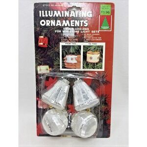 Illuminating‎ Ornaments Christmas Light Covers Vintage 80s Walmart Holiday Trim